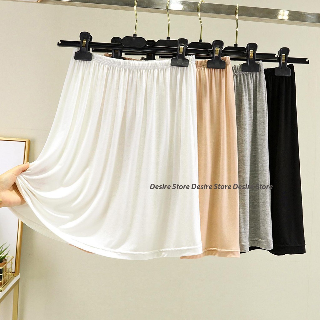 Desire Store, Chân Váy lót thun modal  (gỗ sồi) dáng xòe rộng thoải mái - Chân váy mặc lót thun mịn mát Desire VN-064 image 3 of 27
