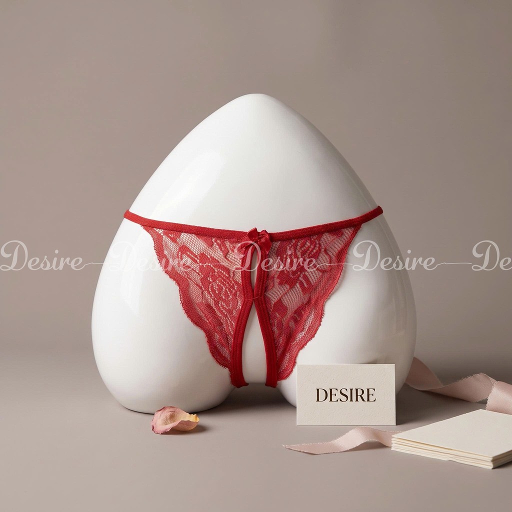 Desire Store, Quần lót ren xẻ đáy chất liệu mềm mại QL-01 - Đỏ image 12 of 13