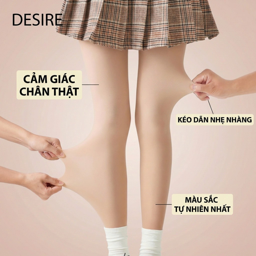 Desire Store, Tất quần da 120G dày hai lớp lót nỉ giữ ấm che khuyết điểm định hình dáng CHÍNH HÃNG BONAS T-014 image 4 of 17