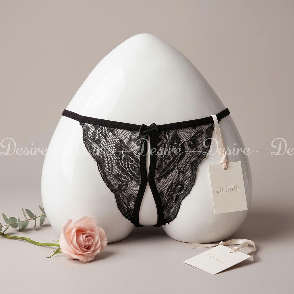 Desire Store, Quần lót ren xẻ đáy chất liệu mềm mại QL-01 image 2 of 13