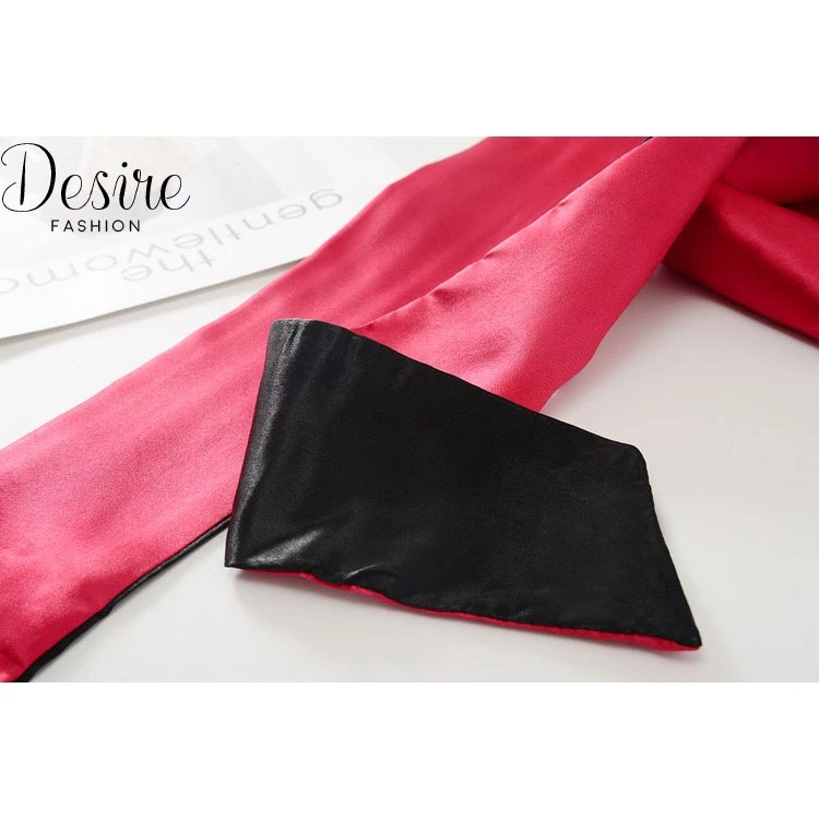 Desire Store, Bịt mắt ngủ lụa hai mặt đỏ đen Sexy Cosplay – Dải lụa bịt mắt gợi cảm Desire BM-002 image 9 of 9