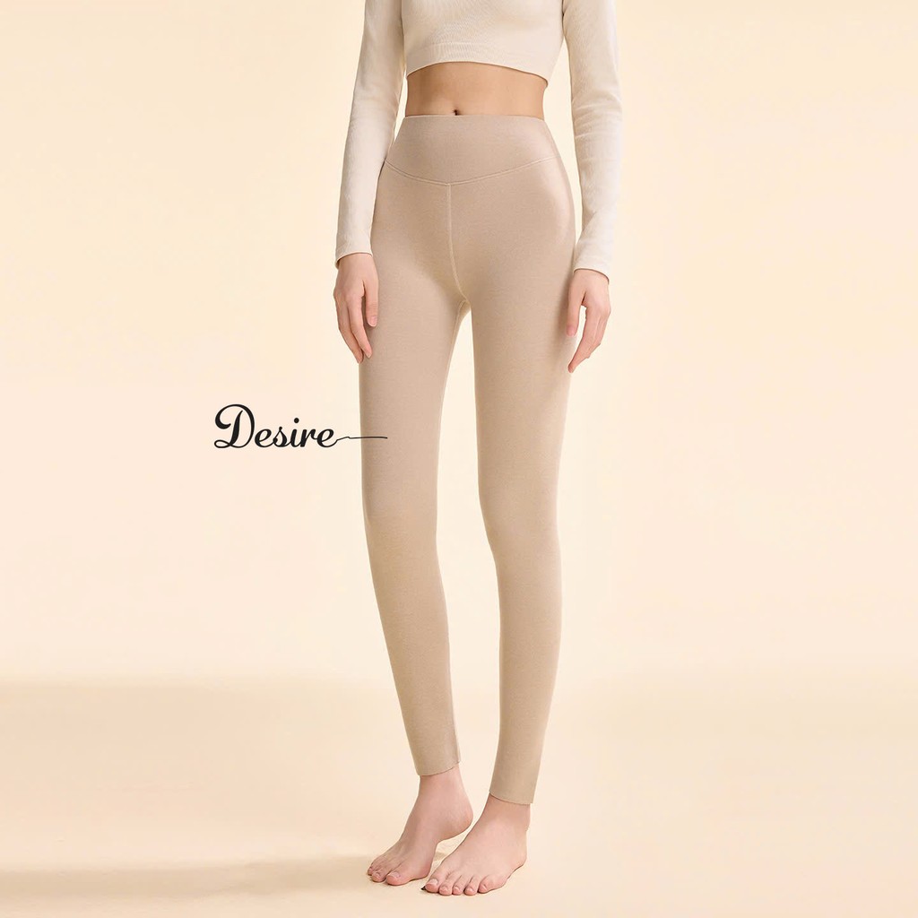 Desire Store, Quần Legging giữ nhiệt Nhung Lyocell ôm body không đường viền siêu nhẹ thích hợp cho mùa thu đông DESIRE GY-086 image 5 of 12