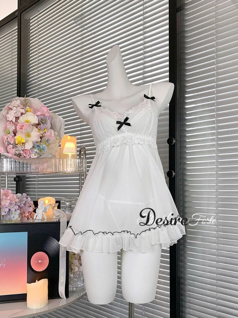 Desire Store, Váy ngủ lưới xuyên thấu gợi cảm kèm quần DESIRE VN-7883 image 4 of 10