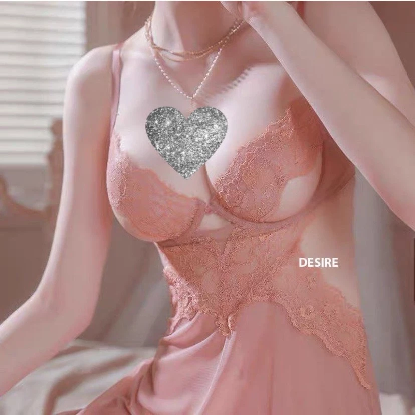 Desire Store, Váy ngủ ren sexy tôn vòng 1 cut out lưng gợi cảm kèm chip DESIRE VN-8633 image 5 of 21