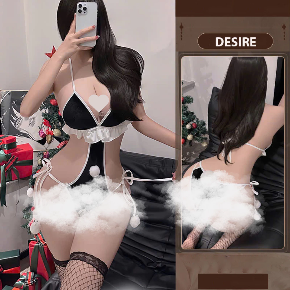Desire Store, Bộ bodysuit chủ đề Giáng sinh Noel phong cách gợi cảm DESIRE STORE VN-8841 - Đen, L image 8 of 9