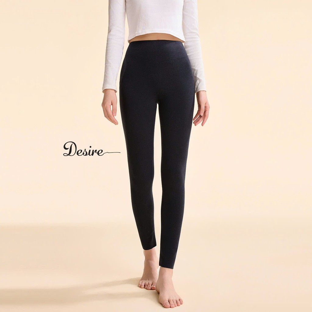 Desire Store, Quần Legging giữ nhiệt Nhung Lyocell ôm body không đường viền siêu nhẹ thích hợp cho mùa thu đông DESIRE GY-086 image 6 of 12