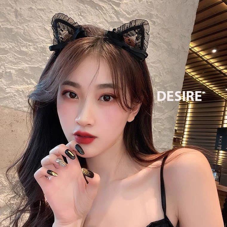 Desire Store, Bờm - Cài tóc Tai thỏ tai mèo hoá trang cosplay phong cách gợi cảm sexy W-14 image 3 of 20