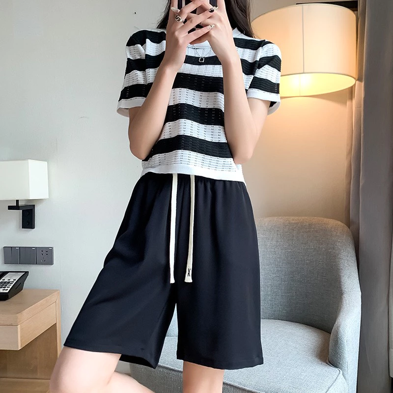 Desire Store, Quần Short nữ thun loại 1 dày dặn cột chun QN-003 - Đen, L image 10 of 11