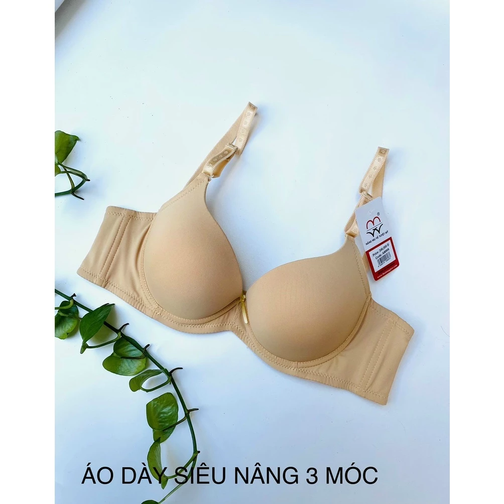 Desire Store, Áo ngực trơn mút dày nâng ngực tạo khe có gọng mặc áo dài, váy tiệc hãng MW hàng Việt ANM-0011 image 6 of 8