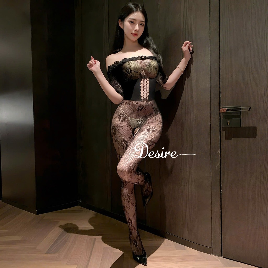 Desire Store, Set Bodysuit mềm mịn xuyên thấu gợi cảm sexy DESIRE ZY64 image 5 of 10