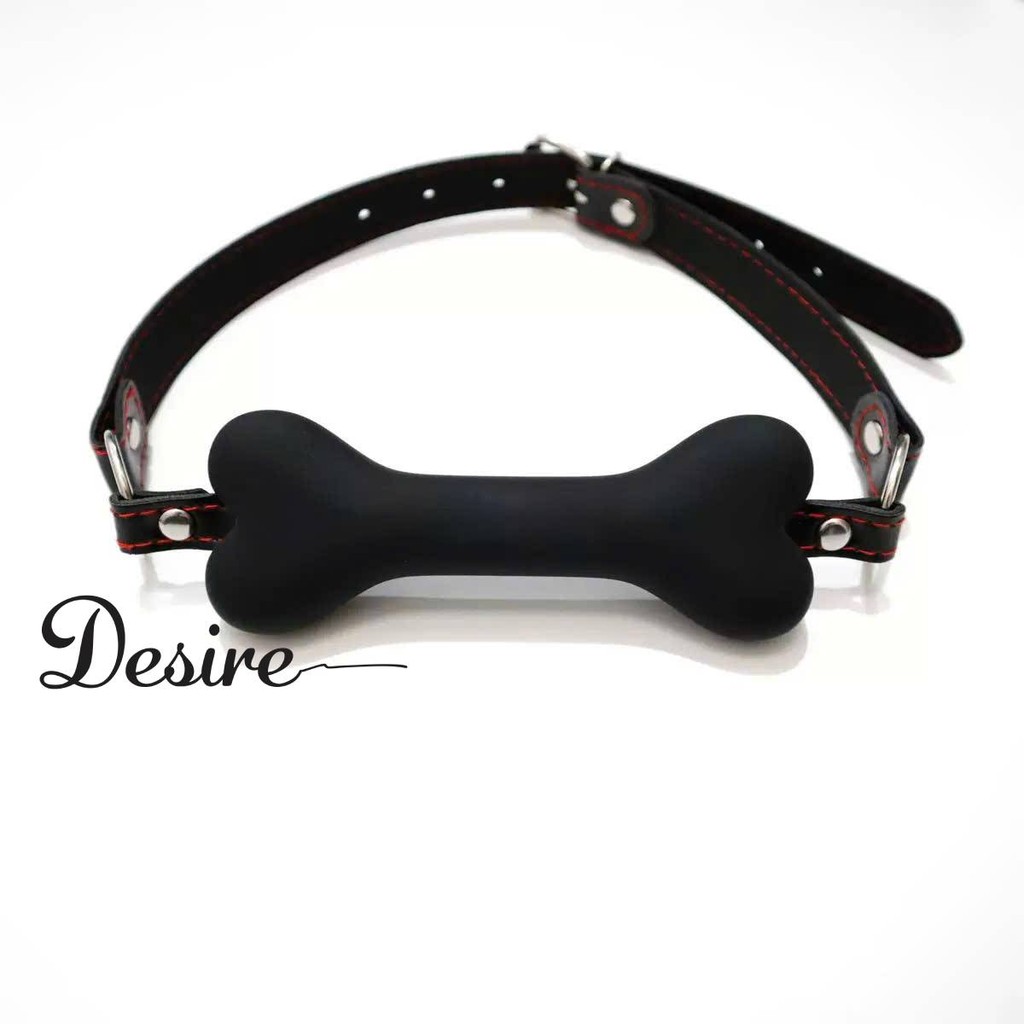 Desire Store, Khóa Miệng Gag Silicone Hình Xương Chó BDSM - DESIRE - NBM-001 (Silicone Dog Bone Mouth Gag BDSM - DESIRE - NBM-001) - đen image 2 of 4