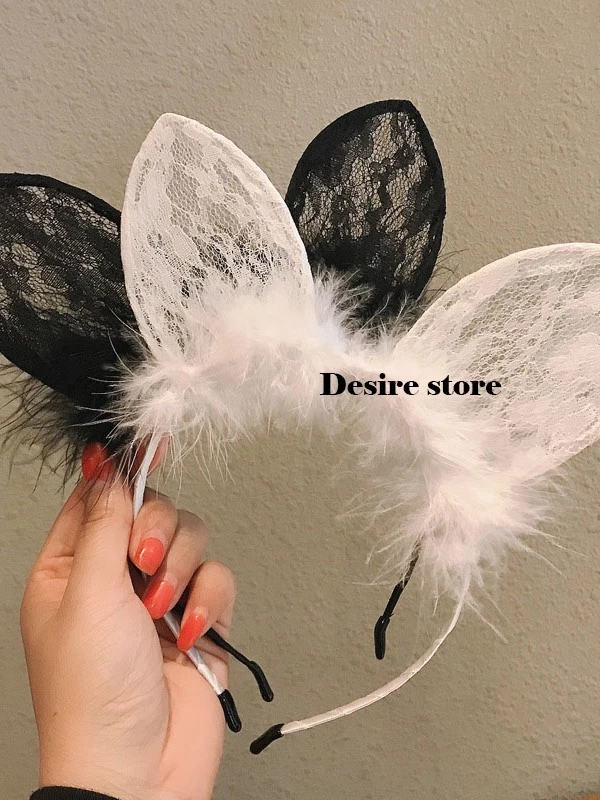 Desire Store, Bờm - Cài tóc Tai thỏ tai mèo hoá trang cosplay phong cách gợi cảm sexy W-13 image 15 of 29