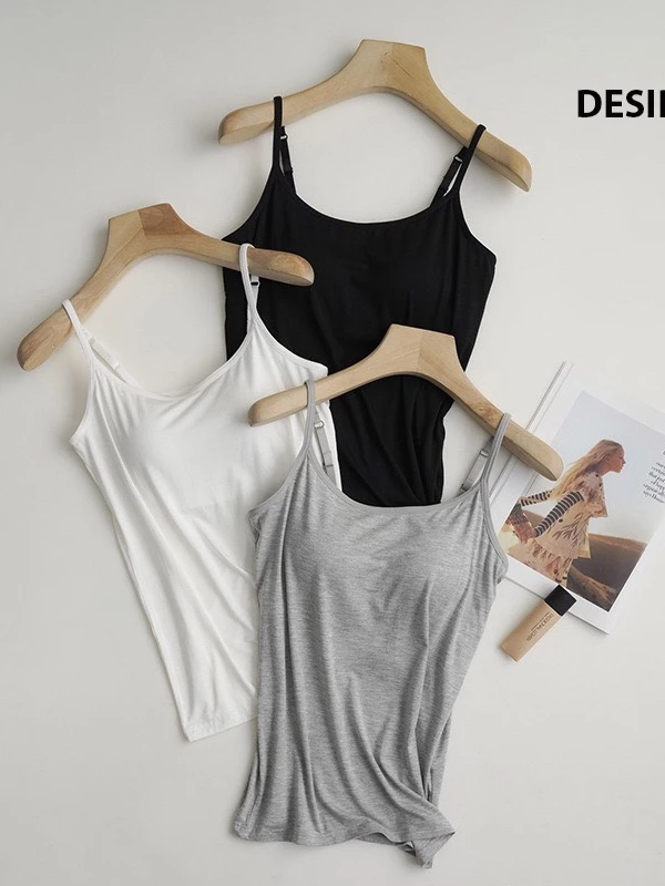 Desire Store, Áo lót hai dây thun Vicose hàng loại 1 cao cấp kèm mút ngực thông hơi A2010 image 16 of 27