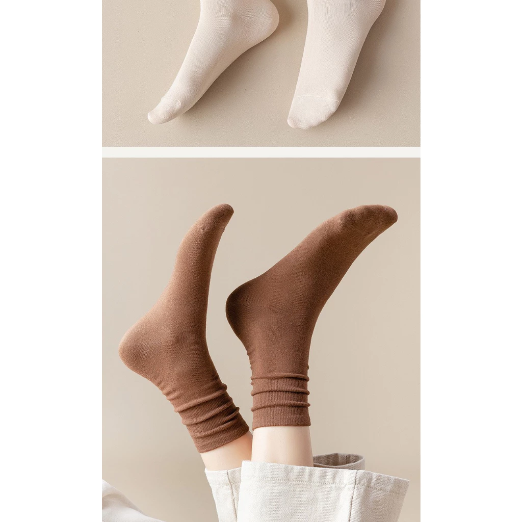 Desire Store, Tất len nữ cổ cao chính hãng BONAS Style Nhật Bản chất đẹp cao cấp phong cách đơn giản sang trọng MW-1887 image 7 of 15