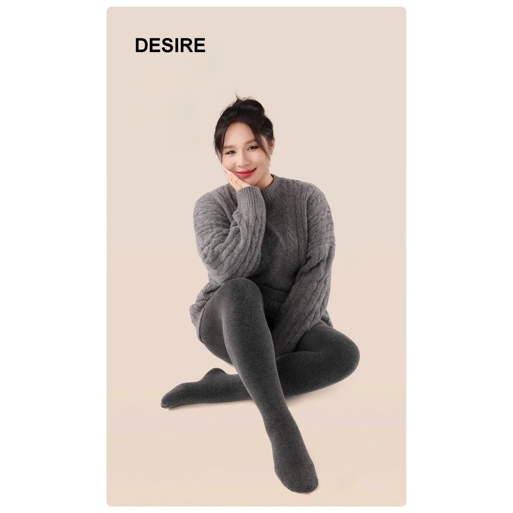 Desire Store, Quần Tất Legging Bigsize Nữ (60-85kg) Len Tăm Giữ nhiệt mềm mại, Chống Trơn Trượt, Co Giãn 4 Chiều Cao Cấp DS3056 image 9 of 10