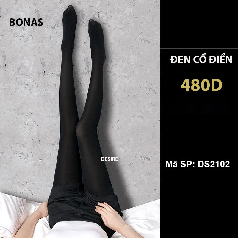 Desire Store, Quần Tất BONAS Chính Hãng 80D 200D 480D - Che Khuyết Điểm, Giữ Ấm, Chống Xước, Chống Tĩnh Điện T-013 - 480D ĐEN image 22 of 22