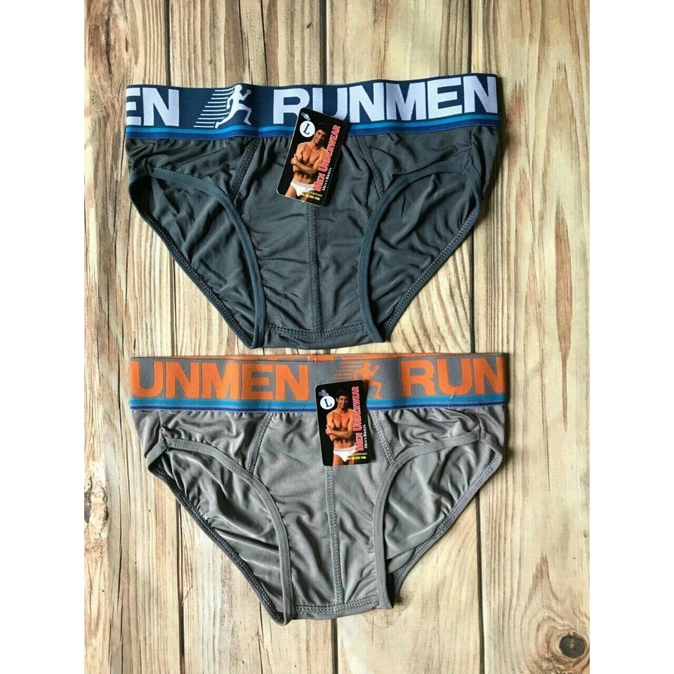 Desire Store, Quần lót nam thun lạnh bản to Runmen QNN-005 - Xám nhạt, XXL 63-70kg image 6 of 9