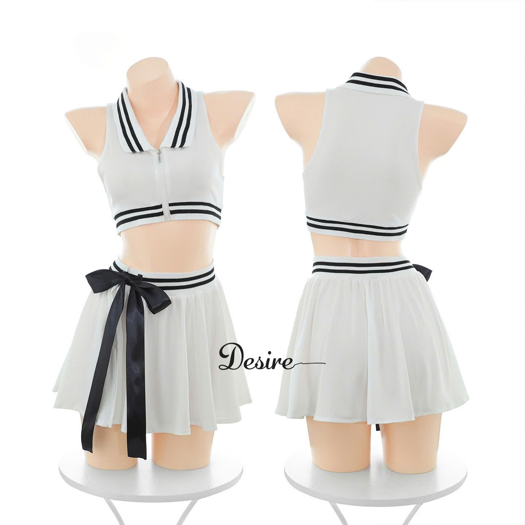 Desire Store, Set váy ngủ kèm quần chip phong cách pickle ball, quần vợt tennis gợi cảm sexy DESIRE ZY38 image 9 of 12