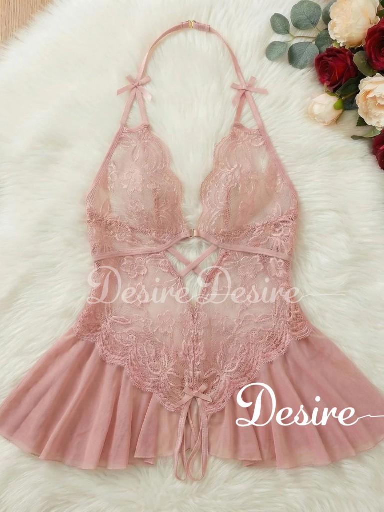 Desire Store, Váy ngủ liền thân Bodysuit ren xuyên thấu DESIRE VN-2601 image 6 of 9