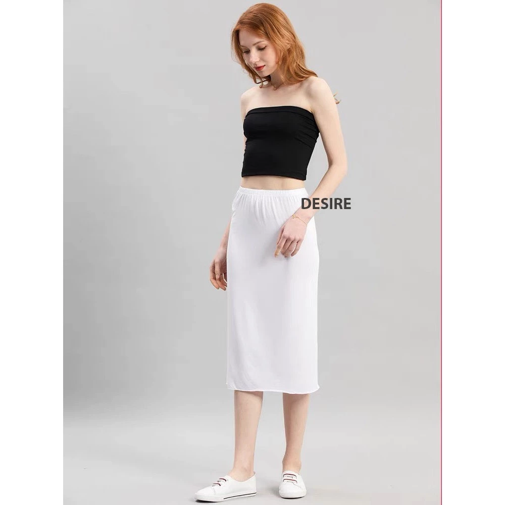 Desire Store, Chân váy lót dáng ôm Thun Modal (Gỗ sồi) co dãn mát mịn Chân váy mặc lót trong VNN-0098 image 4 of 24