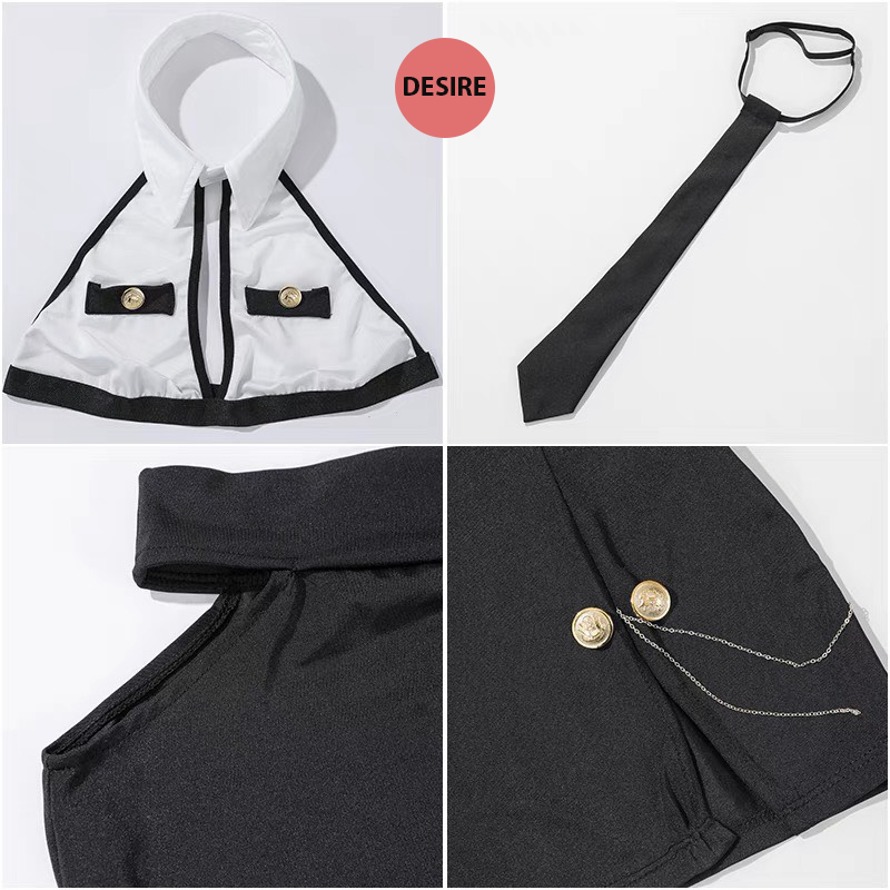 Desire Store, Bộ đồ ngủ cosplay hoá trang Cô thư ký cảnh sát gợi cảm sexy hàng chính hãng GUIRUO QC loại 1 DESIRE VN-1585 image 8 of 11