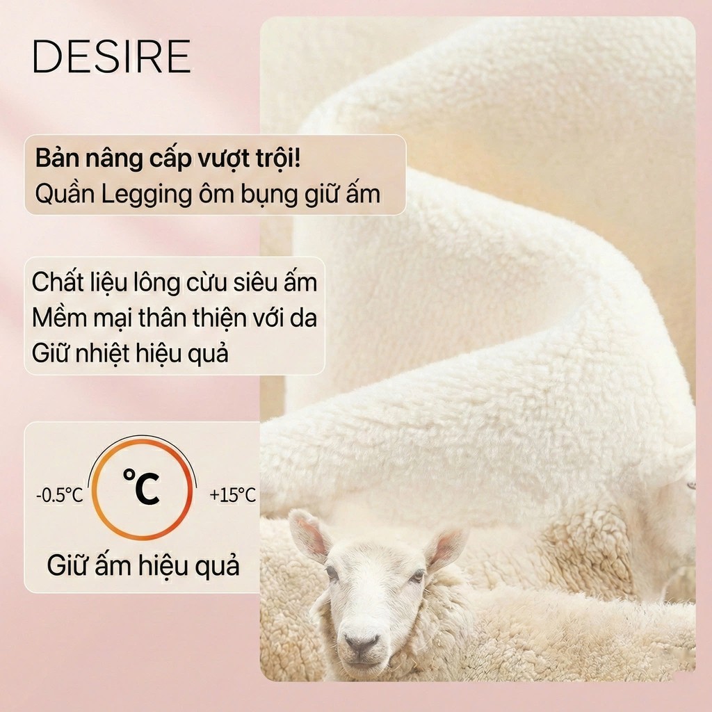 Desire Store, Quần legging cạp cap giữ nhiệt lót nỉ bông dày phong cách năng động thể thao Heitag Cá mập QGN-9113 image 2 of 14