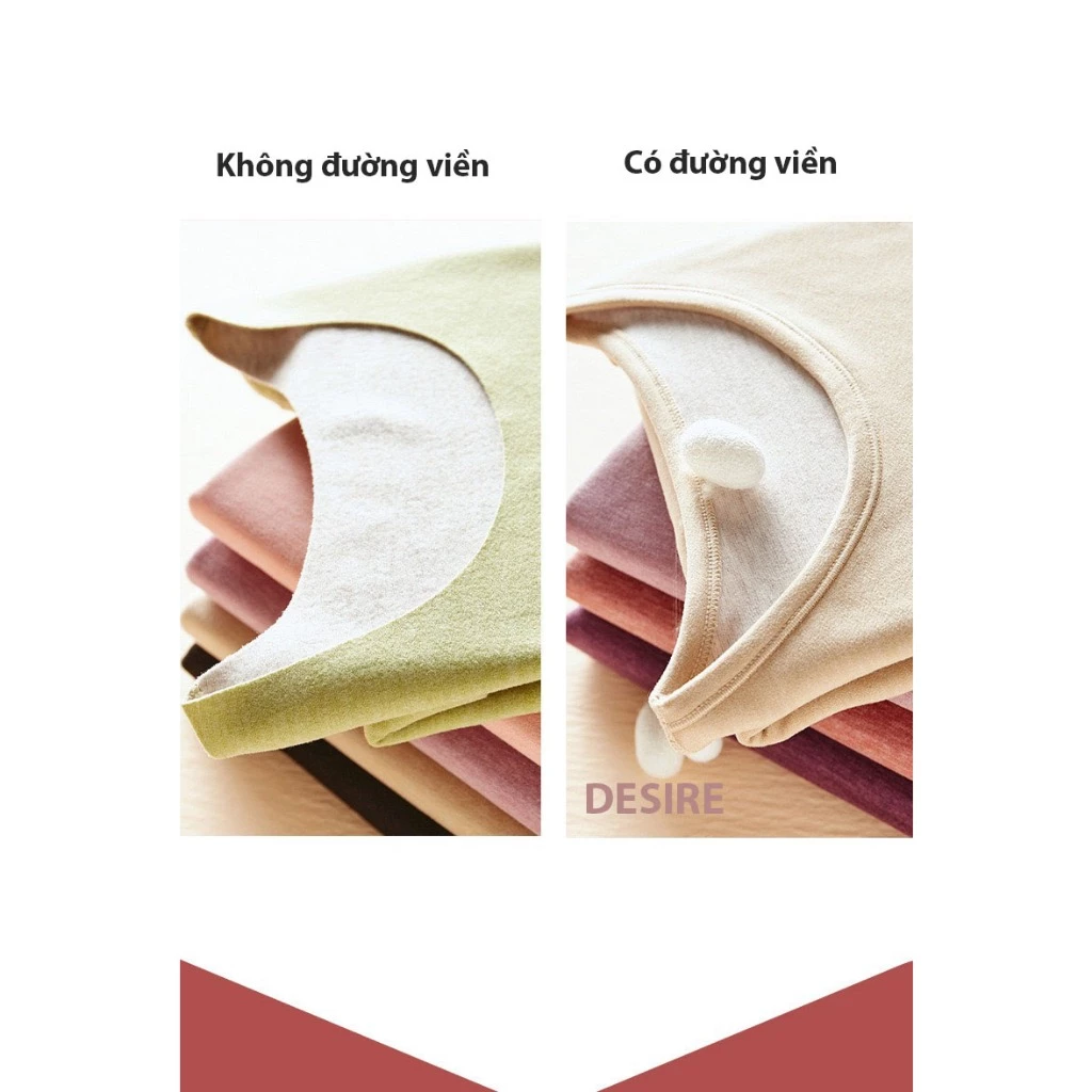 Desire Store, Đồ bộ giữ nhiệt mùa đông siêu nhẹ ấm áp vải Nhung lót Len Cashmere có đường viền dành cho nữ giới ZYOS AGN-003 image 5 of 11