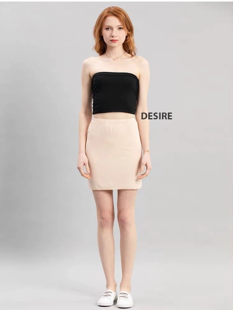 Desire Store, Chân váy lót dáng ôm Thun Modal (Gỗ sồi) co dãn mát mịn Chân váy mặc lót trong VNN-0098 image 15 of 24