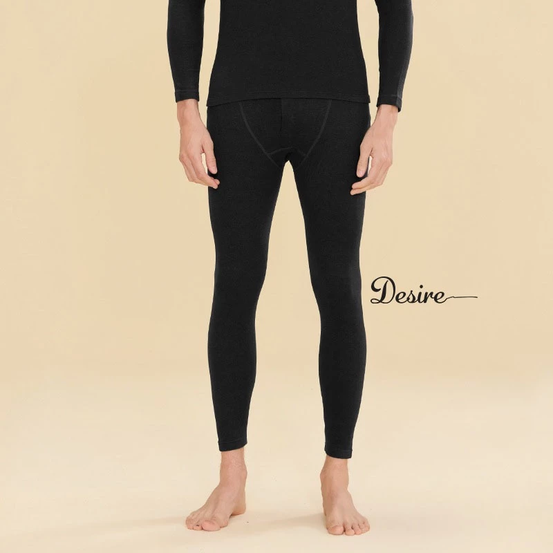 Desire Store, Quần dài giữ nhiệt len lông cừu cashmere kháng khuẩn 7A cho nam quần legging bó sát chống lạnh DESIRE QGN-01 - Đen, 3XL (75-85kg) image 10 of 13