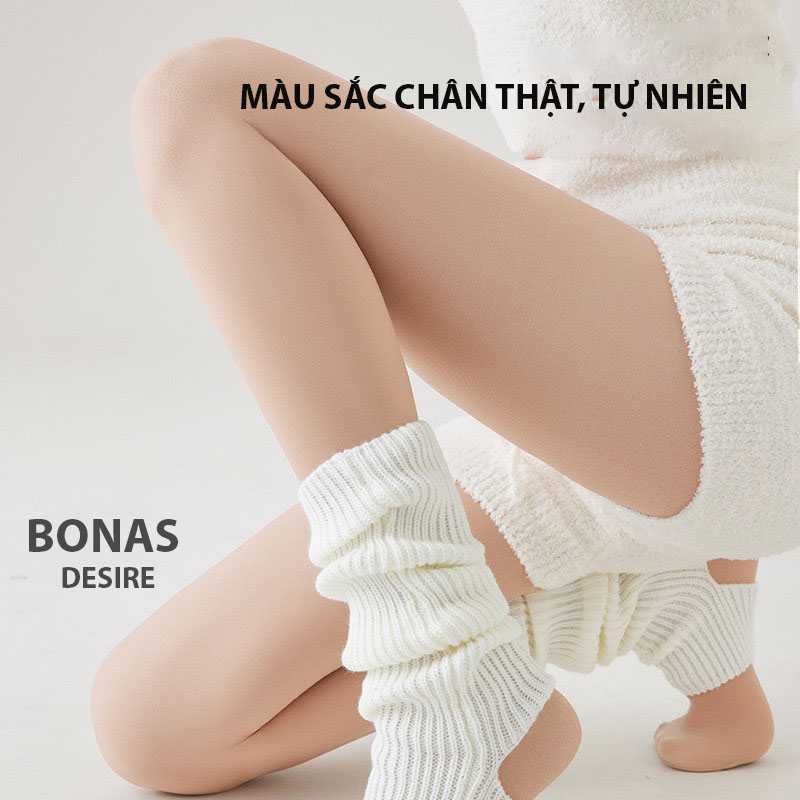 Desire Store, Tất quần đen lót da 120G dày hai lớp lót nỉ giữ ấm che khuyết điểm định hình dáng CHÍNH HÃNG BONAS T-014 image 4 of 13