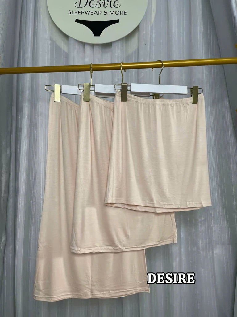 Desire Store, Chân váy lót dáng ôm Thun Modal (Gỗ sồi) co dãn mát mịn Chân váy mặc lót trong VNN-0098 image 2 of 16