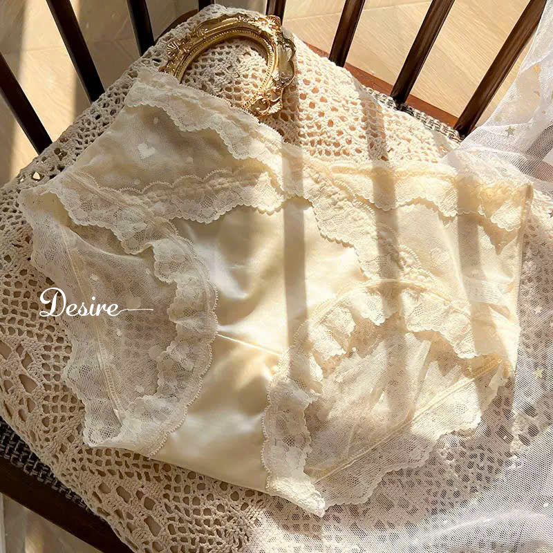 Desire Store, QL-3039 Quần Lót Nữ Lụa Satin Phối Ren Hoa Cao Cấp - Co Giãn Mềm Mịn Ôm Dáng DESIRE (QL-3039 DESIRE Premium Satin & Floral Lace Women's Panties – Soft, Stretchy, and Form-Fitting) image 6 of 16