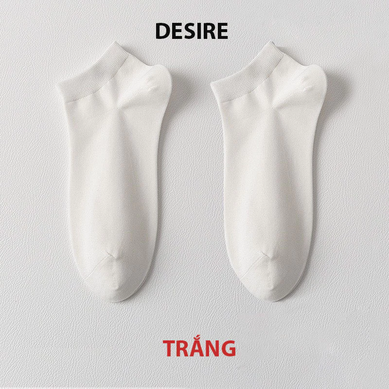 Desire Store, Tất nam cổ ngắn cao cấp chất mềm mịn kháng khuẩn phong cách sang trọng T-023 - Trắng image 11 of 13