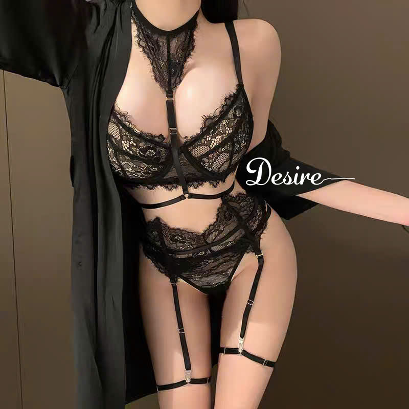 Desire Store, 6453 Bộ Bodysuit kèm dây đeo tất thiết kế có gọng ngực phong cách sexy quyến rũ DESIRE image 2 of 16
