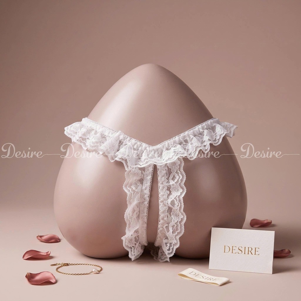 Desire Store, Quần lót lọt khe ren xẻ đáy màu đen cao cấp QLN-1136 image 7 of 12