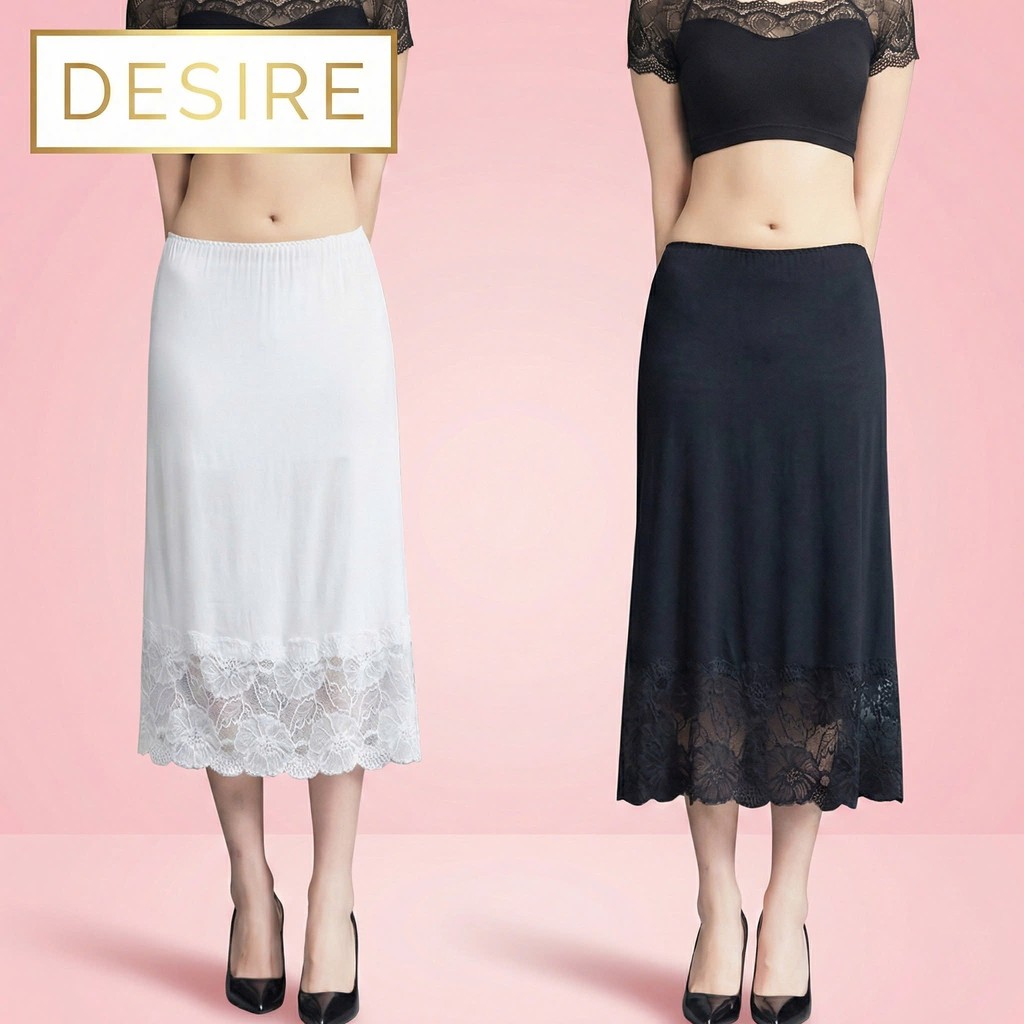 Desire Store, Chân Váy lót thun modal  (gỗ sồi) dáng xòe rộng thoải mái - Chân váy mặc lót thun mịn mát Desire VN-064 image 9 of 40