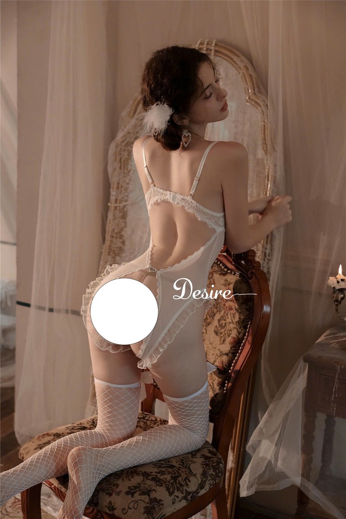 Desire Store, Bodysuit Ren Sexy Có Gọng Phối Lưới Xuyên Thấu - Váy ngủ liền thân quyến rũ DESIRE VN-8914-1 image 7 of 16