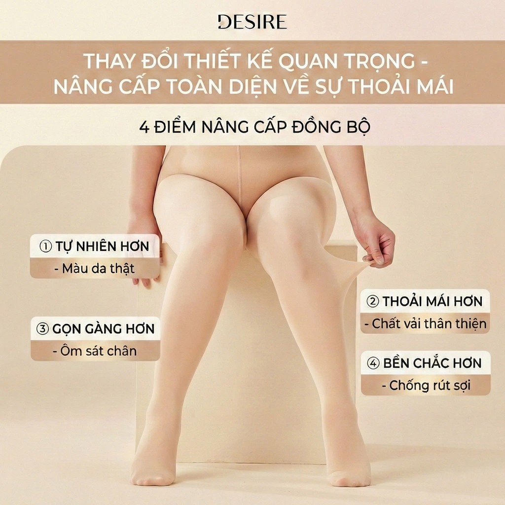 Desire Store, Tất quần 15D BIGSIZE màu đen và da thon gọn dáng che khuyết điểm chính hãng BONAS T-016 image 4 of 14