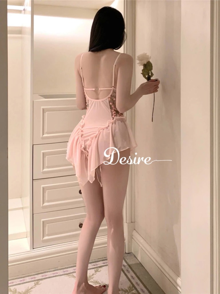 Desire Store, Váy ngủ ren liền thân Bodysuit ren chất mềm mịn DESIRE VN-1130-1 image 5 of 9