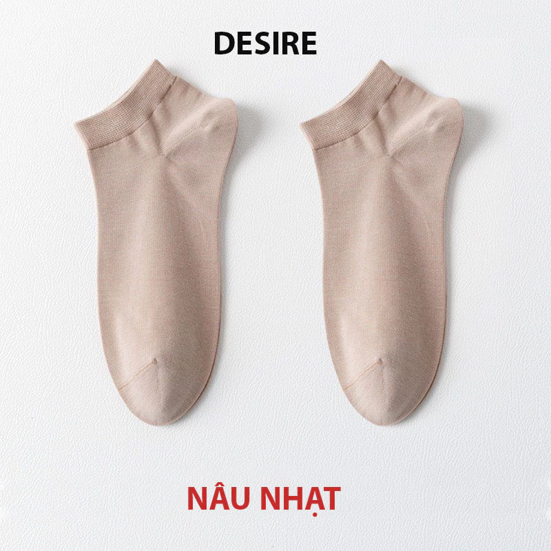 Desire Store, Tất nam cổ ngắn cao cấp chất mềm mịn kháng khuẩn phong cách sang trọng T-023 - Nâu nhạt image 12 of 13