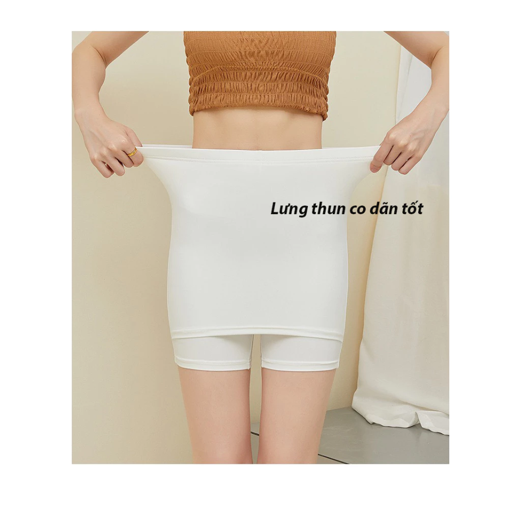 Desire Store, Quần Đùi Mặc Váy Chân váy lót DESIRE QL-028 Chất Cotton Thoáng Mát Cạp Cao Không Lộ Bụng Quần bảo hộ chống lộ image 6 of 12