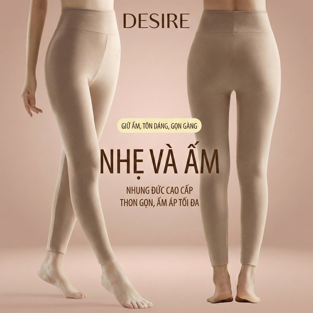 Desire Store, Đồ bộ giữ nhiệt chất Nhung lót sợi nhiệt Derong mềm siêu nhẹ mùa đông ấm áp DGN-9093 image 6 of 18