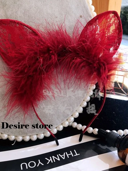 Desire Store, Bờm - Cài tóc Tai thỏ tai mèo hoá trang cosplay phong cách gợi cảm sexy W-13 image 14 of 29