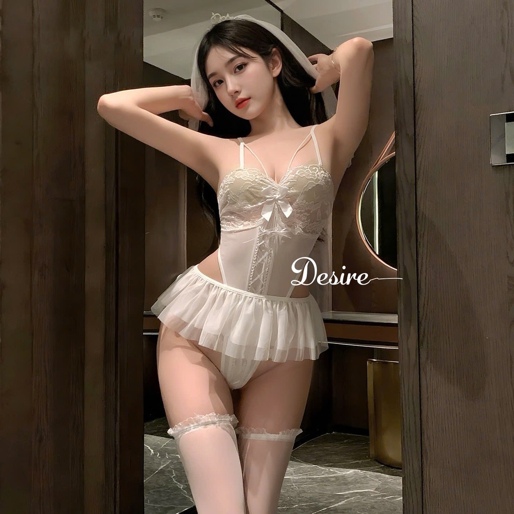 Desire Store, Bộ Bodysuit Cosplay Cô dâu phong cách gợi cảm sexy DESIRE VN-6606 image 7 of 14