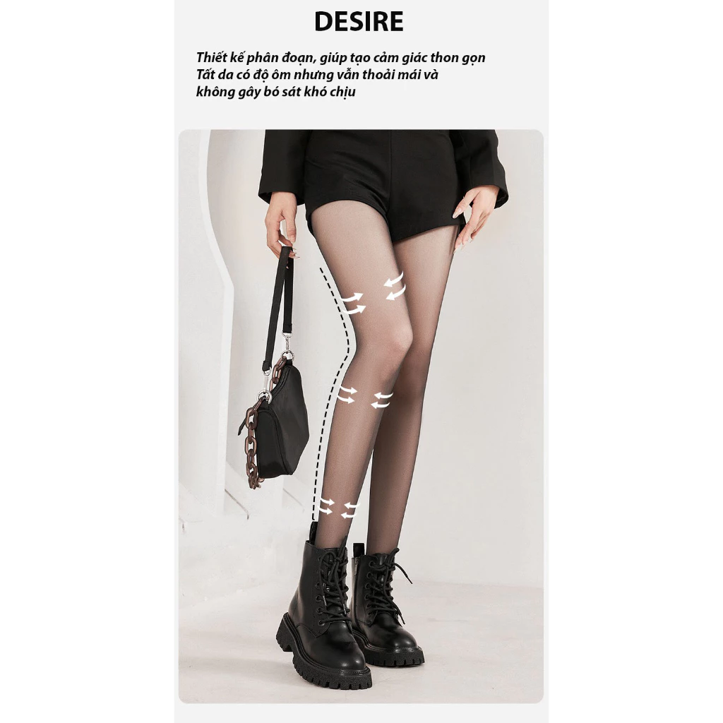 Desire Store, Quần tất BONAS CHÍNH HÃNG màu đen da 0D 15D 80D 200D siêu mỏng tự nhiên thon gọn chân chống tĩnh điện T-006 image 6 of 38