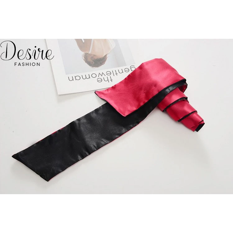 Desire Store, Bịt mắt ngủ lụa hai mặt đỏ đen Sexy Cosplay – Dải lụa bịt mắt gợi cảm Desire BM-002 image 8 of 9