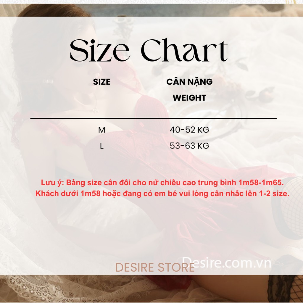 Desire Store, Bodysuit Ren Cao Cấp Có Mút Ngực - Váy Ngủ Liền Thân Corset Phối Voan Xòe Tôn Dáng Sexy Quyến Rũ DESIRE VN-1738 image 10 of 18