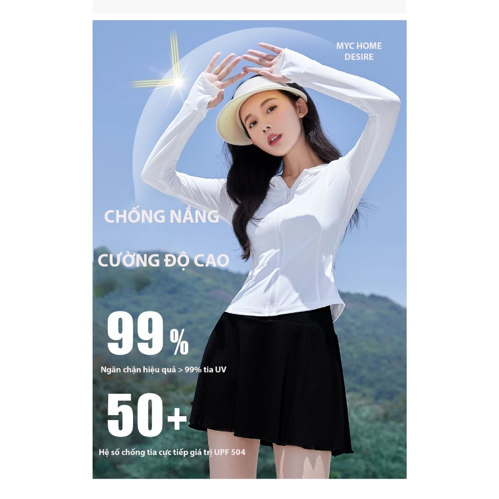 Desire Store, Áo Khoác Chống Nắng Băng Lụa Lạnh Thoáng Khí Chính Hãng MYC HOME Phong cách mùa hè CNMYC-01 image 1 of 14
