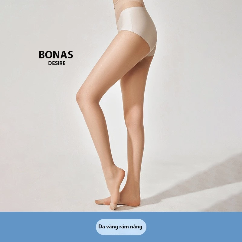 Desire Store, Tất quần mỏng mịn chống tia UV mùa hè chính hãng BONAS màu da đen DS1081 - Màu da vàng rám nắng image 11 of 12