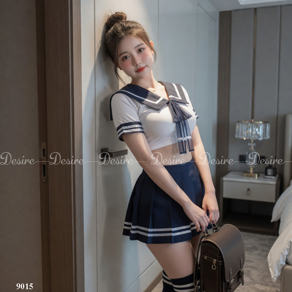 Desire Store, Bộ đồ ngủ hoá trang cosplay CÔ NỮ SINH QUYẾN RŨ ( có bigsize)  DESIRE VN-9015 image 3 of 22